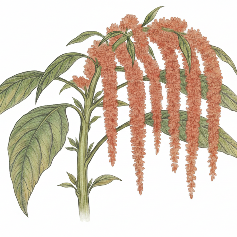 Amaranth Seeds - Coral Fountain and Green Tassels Blend