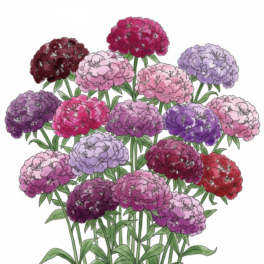 Double Sweet Williams - Blend of Colours